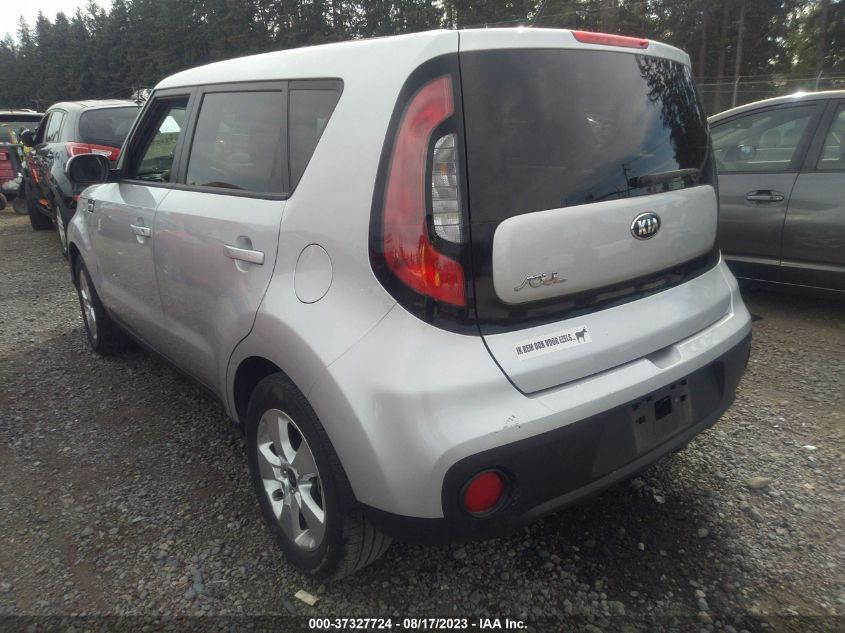2017 KIA SOUL BASE - KNDJN2A28H7493933