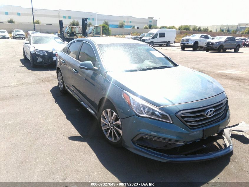 2015 HYUNDAI SONATA 2.4L SPORT - 5NPE34AF8FH225396