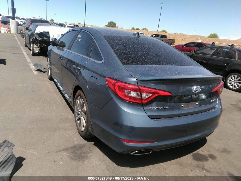 2015 HYUNDAI SONATA 2.4L SPORT - 5NPE34AF8FH225396