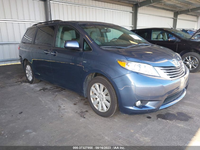 2017 TOYOTA SIENNA XLE - 5TDDZ3DCXHS158920