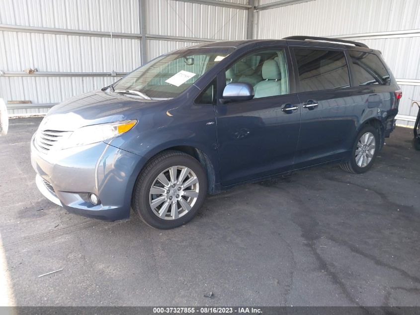 2017 TOYOTA SIENNA XLE - 5TDDZ3DCXHS158920