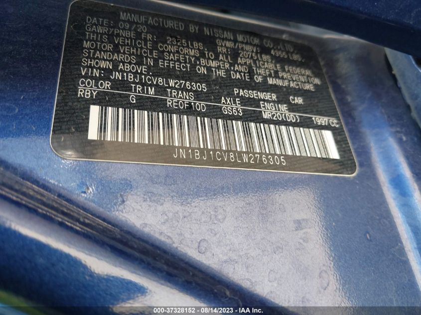 2020 NISSAN ROGUE SPORT S/SV/SL - JN1BJ1CV8LW276305