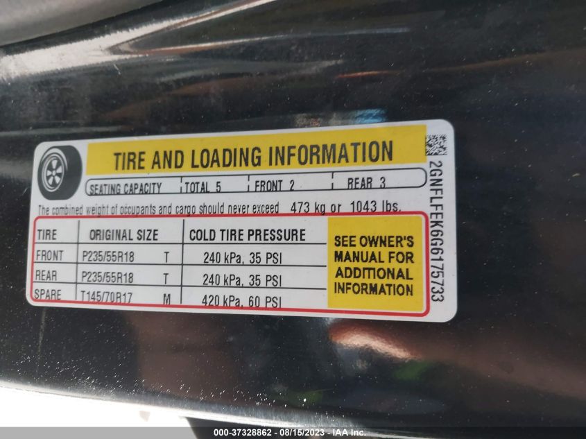 2016 CHEVROLET EQUINOX LT - 2GNFLFEK6G6175733