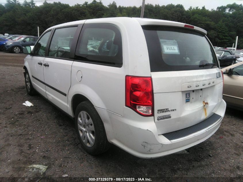 2014 DODGE GRAND CARAVAN SE - 2C4RDGBG9ER378300