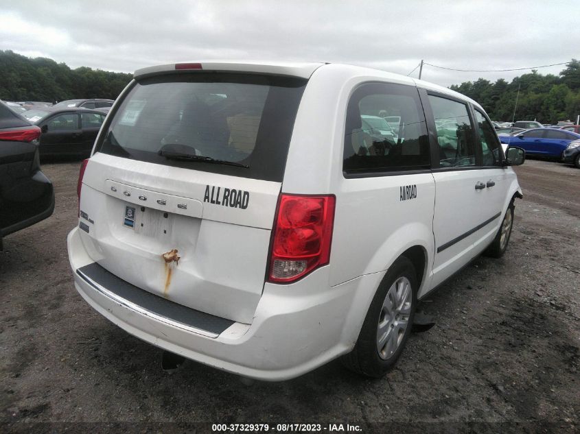 2014 DODGE GRAND CARAVAN SE - 2C4RDGBG9ER378300