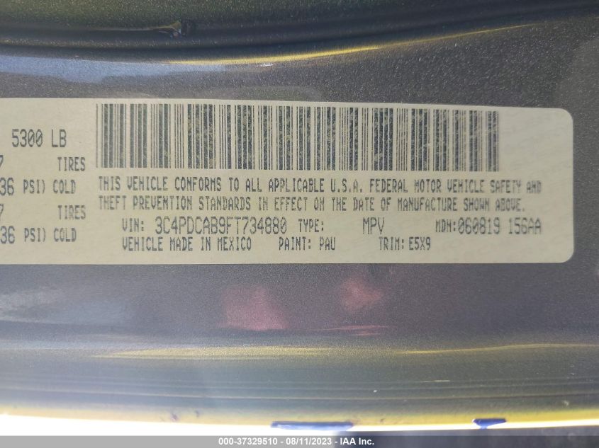 2015 DODGE JOURNEY AMERICAN VALUE PKG - 3C4PDCAB9FT734880