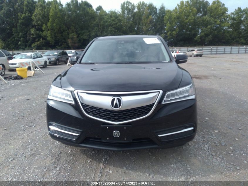 2016 ACURA MDX W/TECH/W/TECH - 5FRYD4H48GB012865