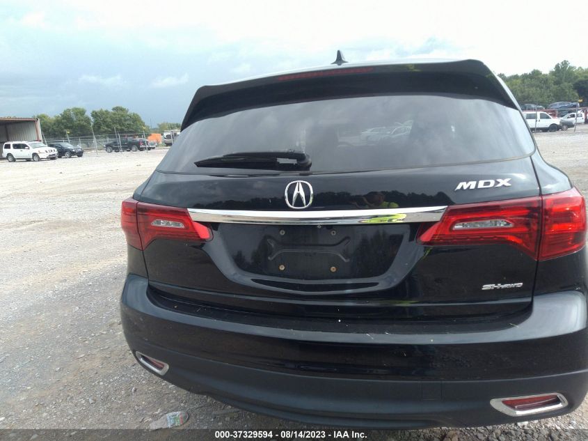 2016 ACURA MDX W/TECH/W/TECH - 5FRYD4H48GB012865