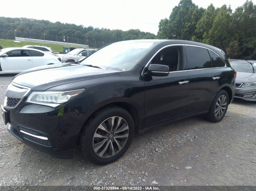 2016 ACURA MDX W/TECH/W/TECH - 5FRYD4H48GB012865