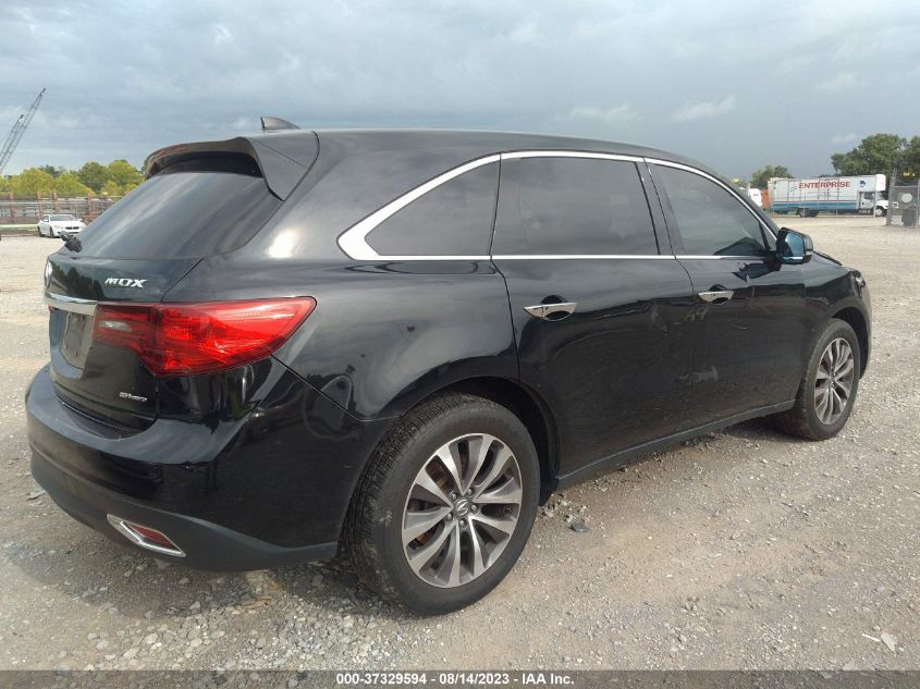 2016 ACURA MDX W/TECH/W/TECH - 5FRYD4H48GB012865