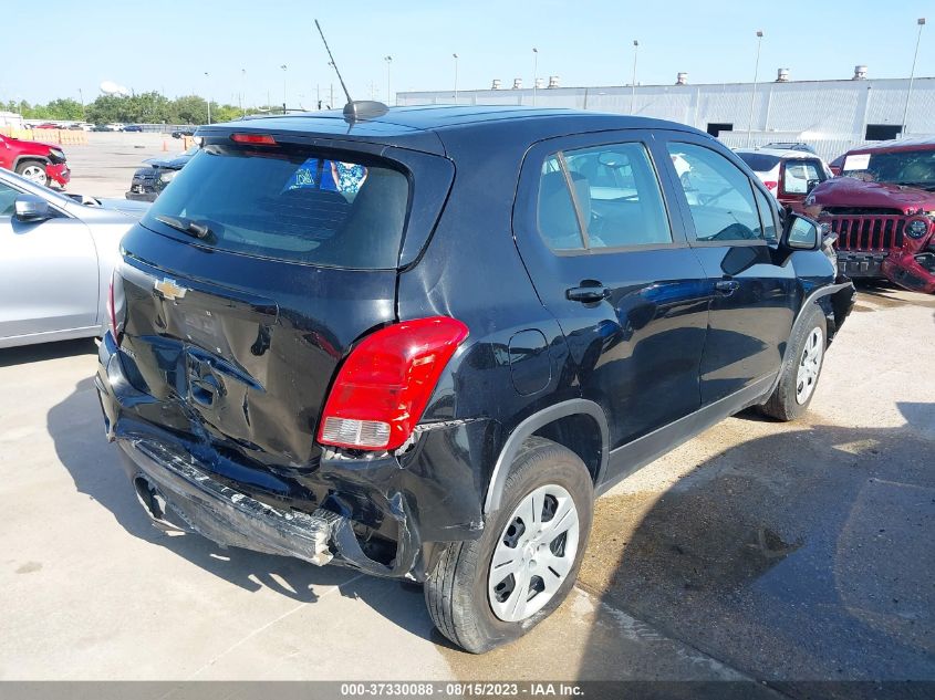 2018 CHEVROLET TRAX LS - 3GNCJKSB1JL187183