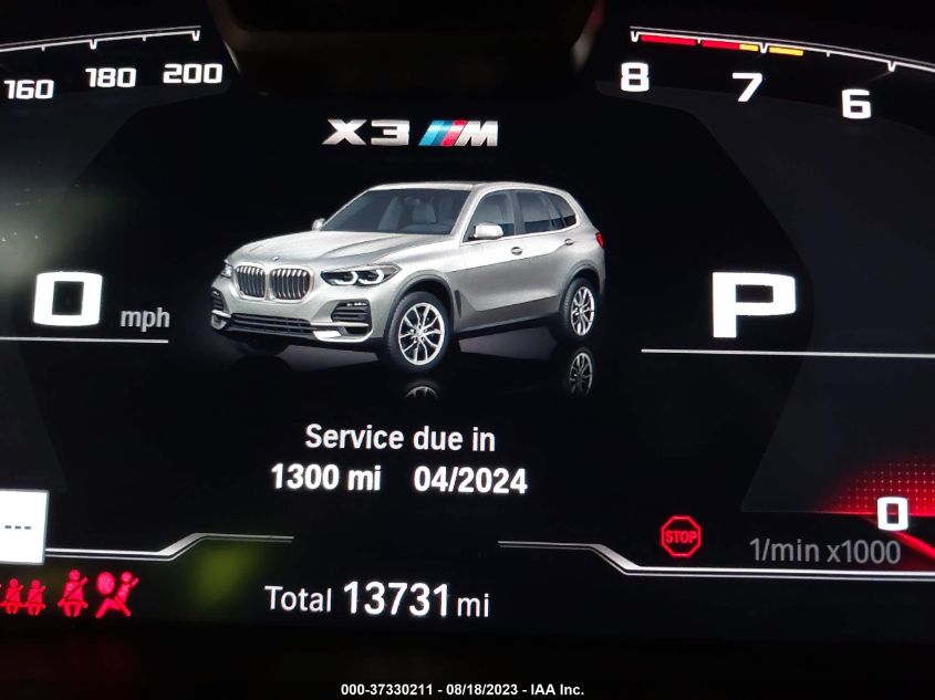 2022 BMW X3 M 5YM13EC06N9L10233