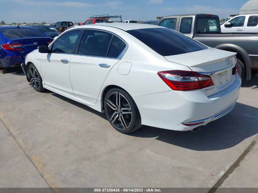 2017 HONDA ACCORD SEDAN SPORT - 1HGCR2F6XHA183330