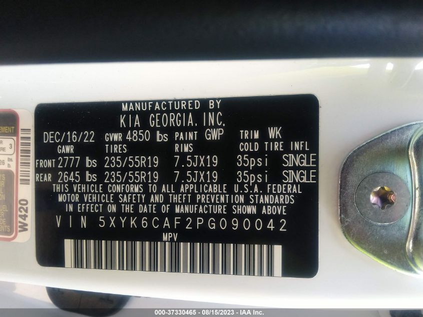2023 KIA SPORTAGE X-LINE - 5XYK6CAF2PG090042