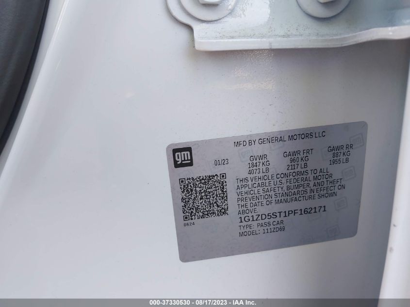 2023 CHEVROLET MALIBU LT - 1G1ZD5ST1PF162171