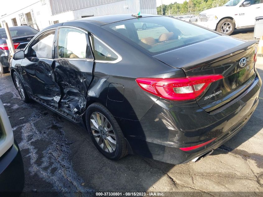 2015 HYUNDAI SONATA 2.4L LIMITED - 5NPE34AF8FH222594