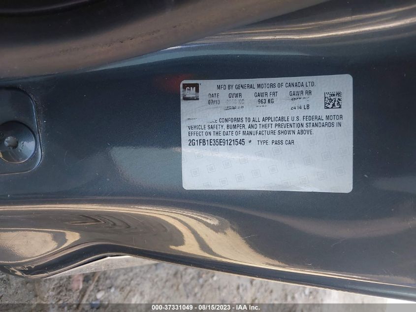 2014 CHEVROLET CAMARO LT - 2G1FB1E35E9121545