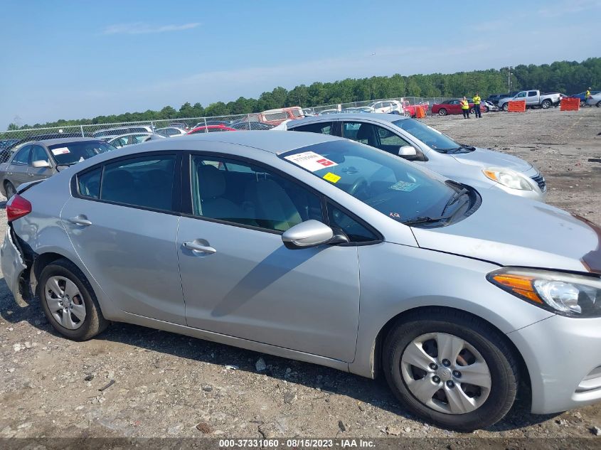 2015 KIA FORTE LX - KNAFK4A67F5431622