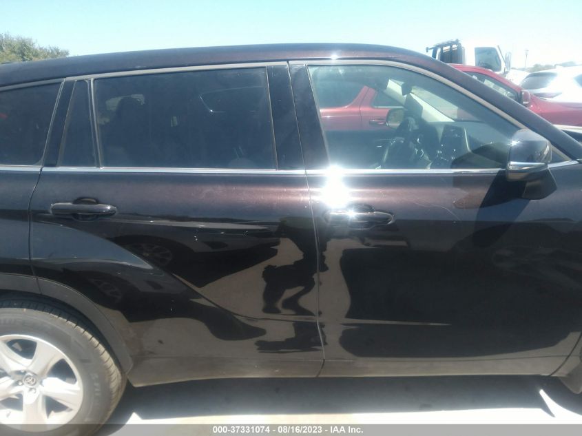 2022 TOYOTA HIGHLANDER LE - 5TDBZRBHXNS246581