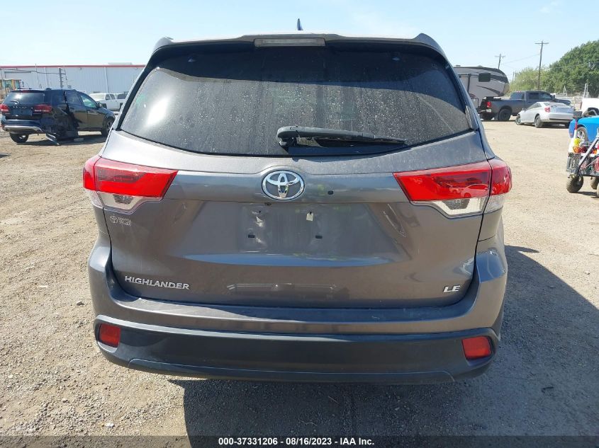 2018 TOYOTA HIGHLANDER LE - 5TDZZRFH5JS278793