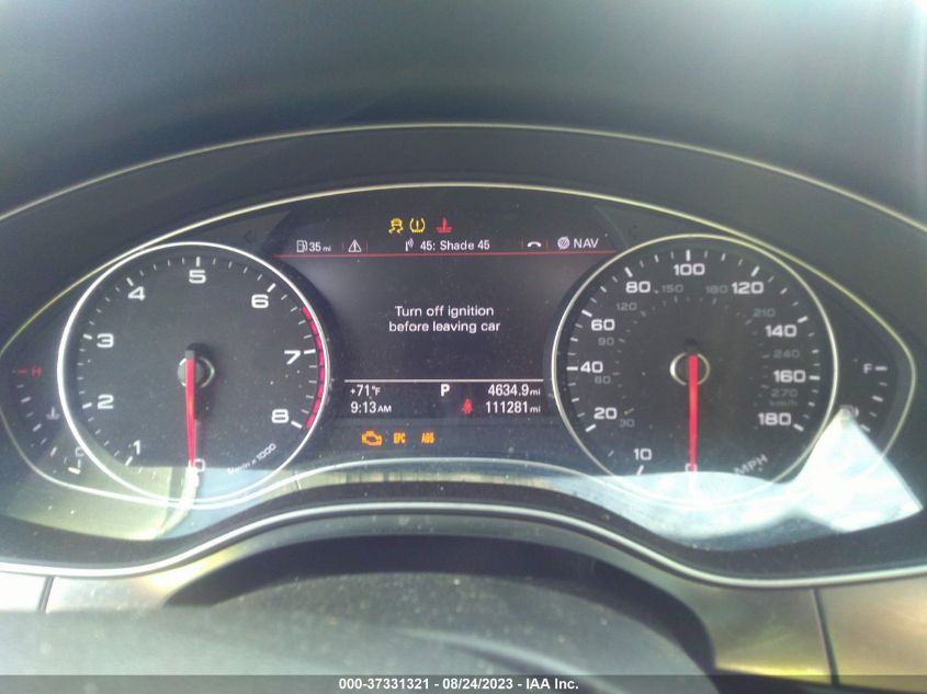 2013 AUDI A6 3.0T PRESTIGE - WAUHGAFC7DN109129