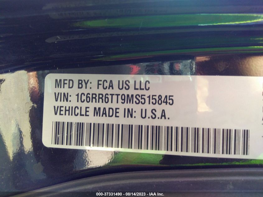 2021 RAM 1500 CLASSIC SLT - 1C6RR6TT9MS515845