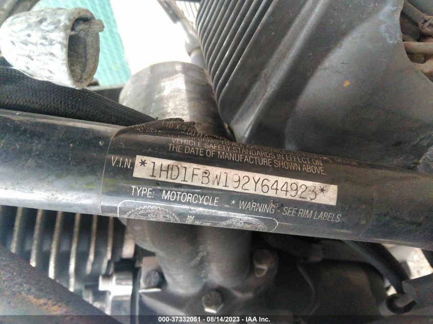 2002 HARLEY-DAVIDSON FLHRI 1HD1FBW192Y644923