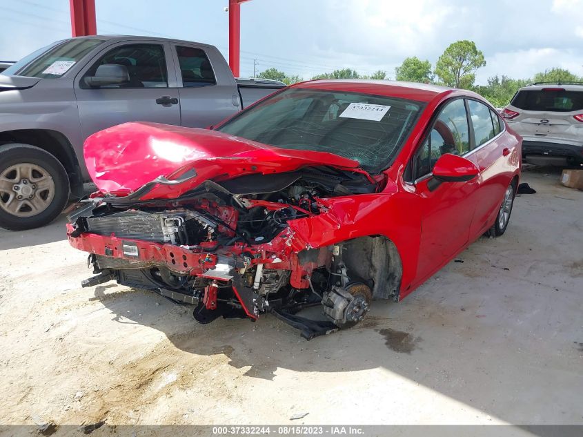 2019 CHEVROLET CRUZE LT - 1G1BE5SM1K7120738