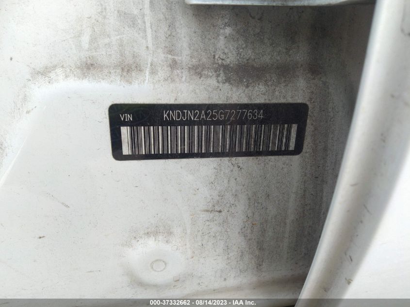2016 KIA SOUL BASE - KNDJN2A25G7277634