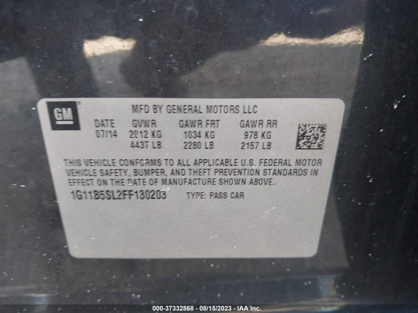 2015 CHEVROLET MALIBU LS - 1G11B5SL2FF130203