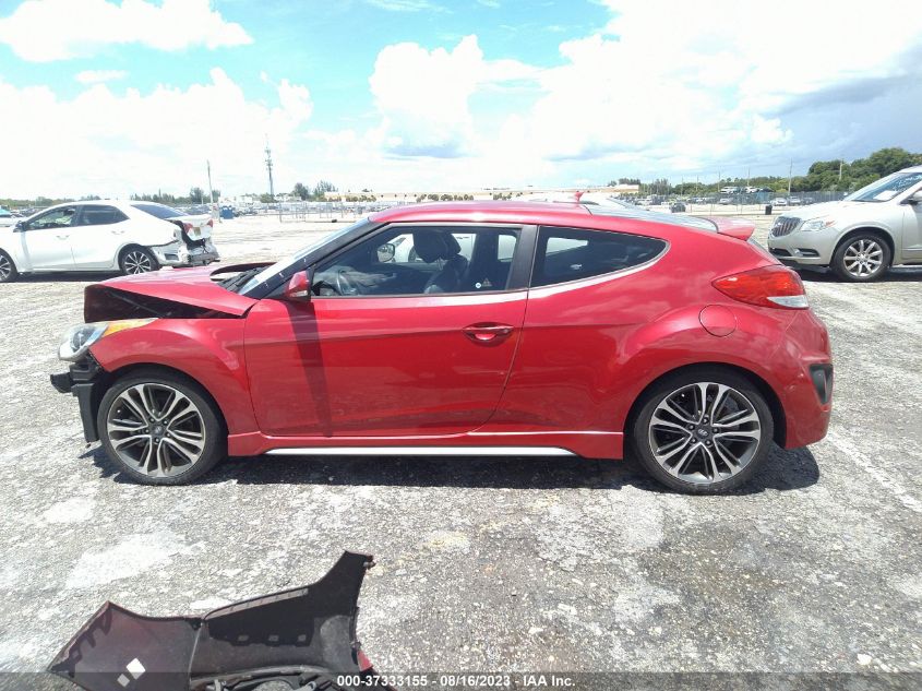 2016 HYUNDAI VELOSTER TURBO - KMHTC6AE6GU276036