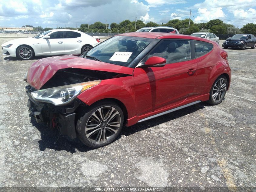 2016 HYUNDAI VELOSTER TURBO - KMHTC6AE6GU276036