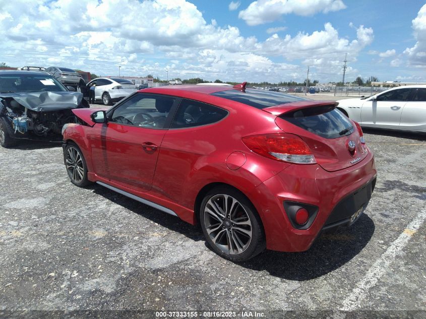 2016 HYUNDAI VELOSTER TURBO - KMHTC6AE6GU276036