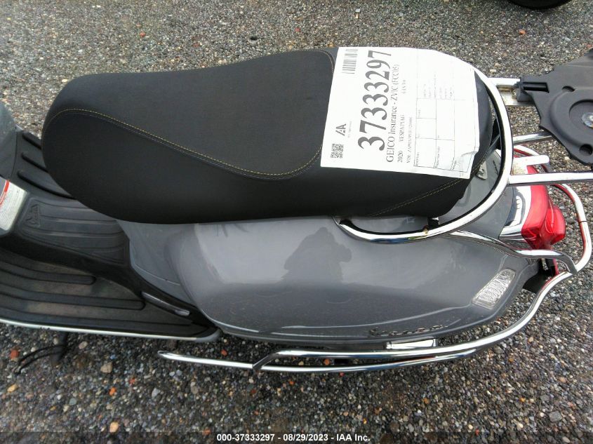 2020 VESPA GTS 300 SUPER ZAPMA39M3L5200608