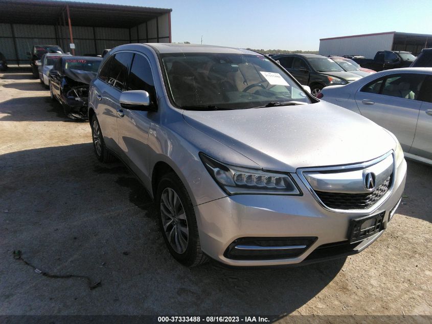 2015 ACURA MDX TECHNOLOGY - 5FRYD3H41FB008651