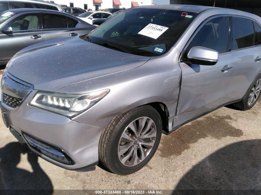 2015 ACURA MDX TECHNOLOGY - 5FRYD3H41FB008651