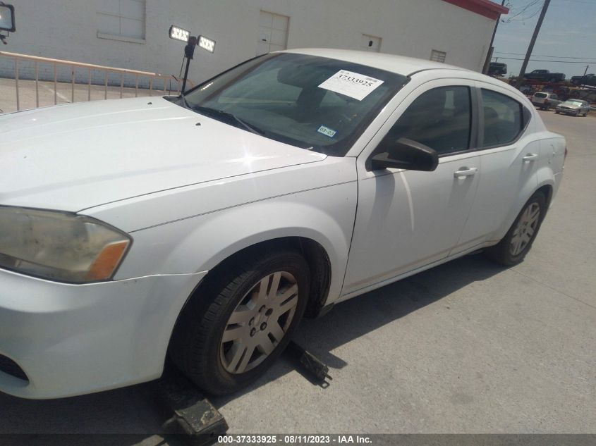 2013 DODGE AVENGER SE - 1C3CDZAB7DN710354