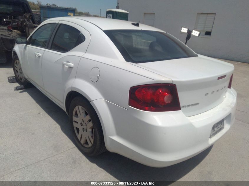 2013 DODGE AVENGER SE - 1C3CDZAB7DN710354