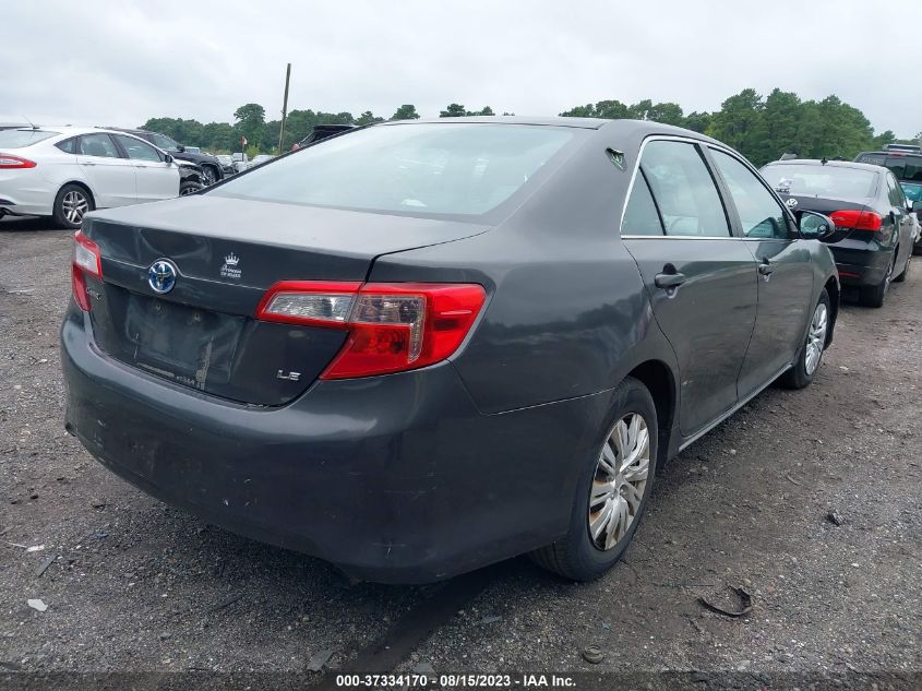 2013 TOYOTA CAMRY HYBRID LE/XLE - 4T1BD1FK6DU089336