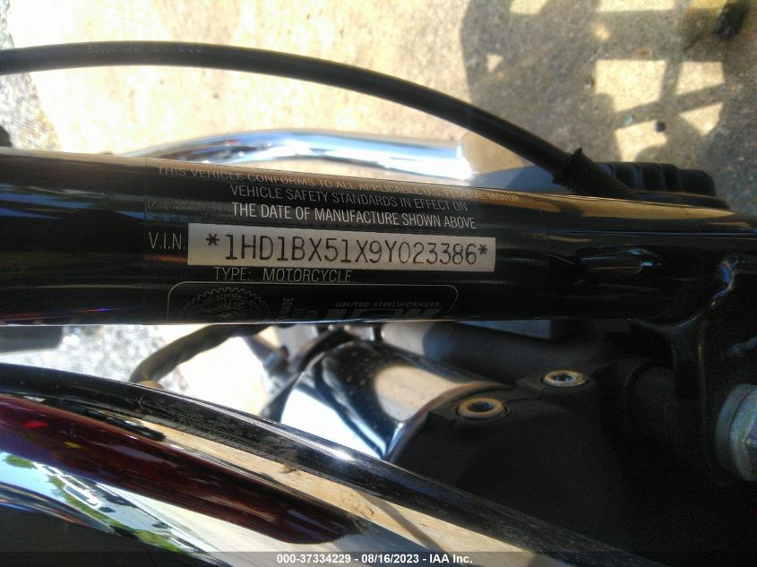 2009 HARLEY-DAVIDSON FLSTF 1HD1BX51X9Y023386