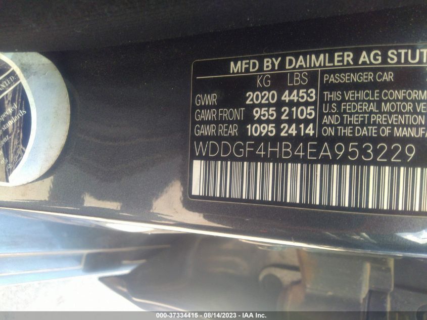 2014 MERCEDES-BENZ C-CLASS C 250 - WDDGF4HB4EA953229