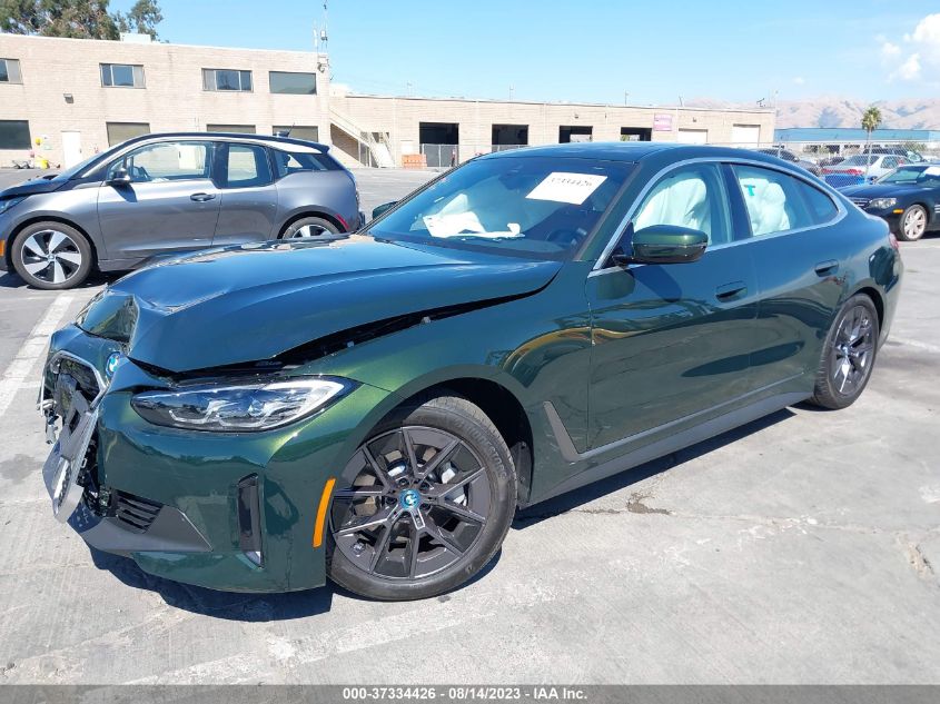 2023 BMW I4 EDRIVE35 WBY43AW02PFR19798