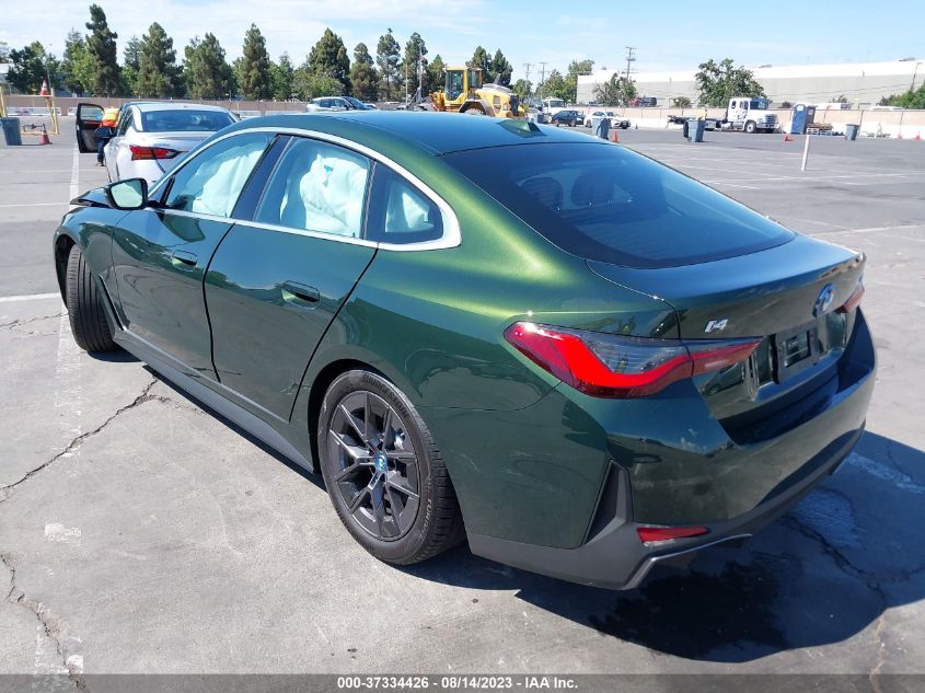 2023 BMW I4 EDRIVE35 WBY43AW02PFR19798