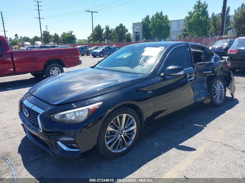 VIN JN1EV7AP0JM366677 2018 INFINITI Q50 3.0T LUXE
