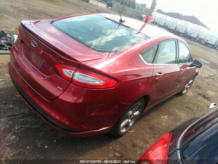 2016 FORD FUSION SE - 3FA6P0H7XGR160393