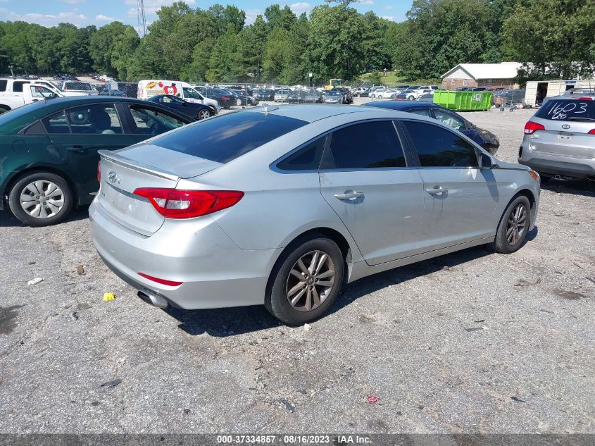 2015 HYUNDAI SONATA 2.4L SE - 5NPE24AF8FH028988