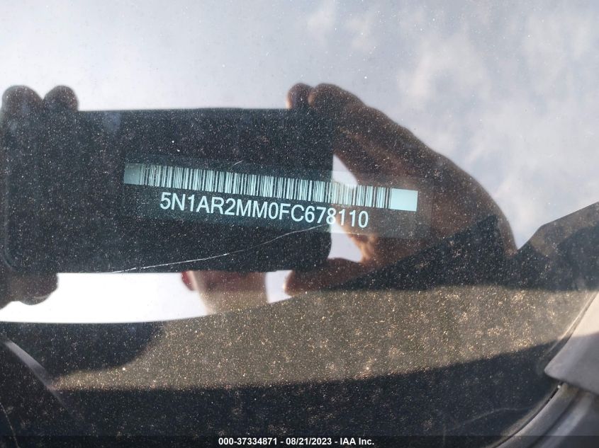 2015 NISSAN PATHFINDER PLATINUM/SV/SL/S - 5N1AR2MM0FC678110
