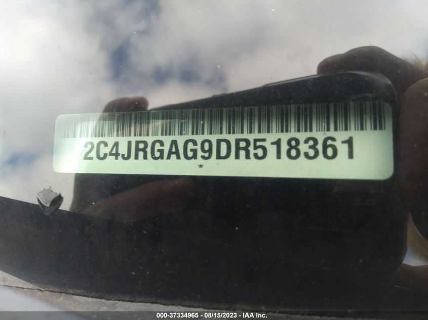 2013 RAM CARGO VAN TRADESMAN 2C4JRGAG9DR518361