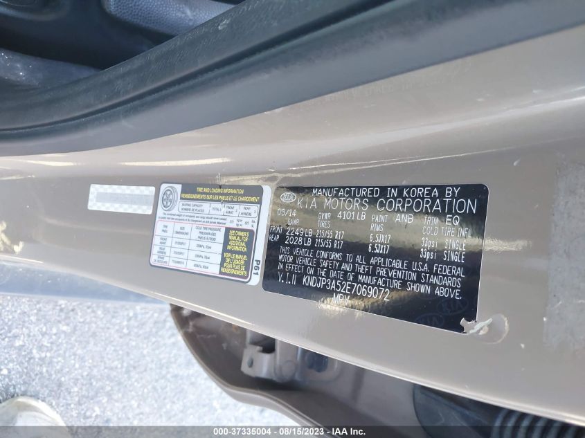 2014 KIA SOUL + - KNDJP3A52E7069072