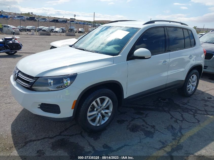 2015 VOLKSWAGEN TIGUAN S - WVGBV7AX2FW611423